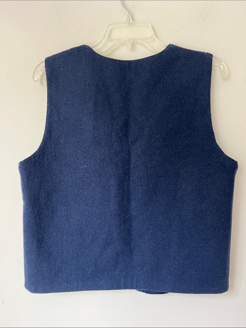 Tantrums Navy Floral Embroidered Button Front Sweater Vest - Picture 5 of 6
